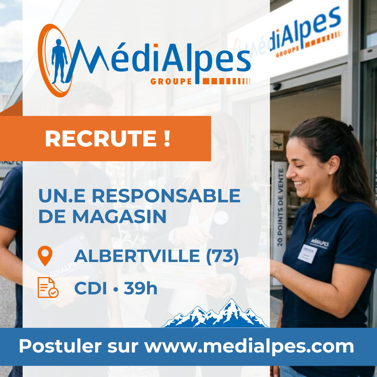 Responsable d’agence – Albertville (73)